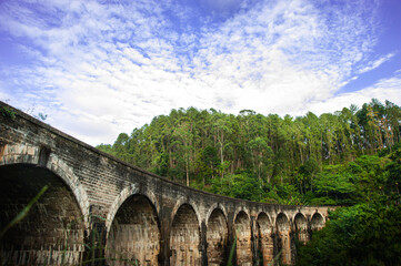 Nine arch bridge in Elle Sri Lanka 