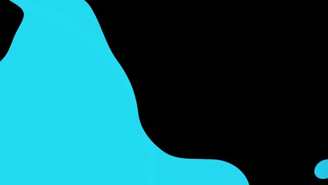 Liquid Ink Bubbles Shapes Splash Motion Flow Explosion Animation Cartoon Style