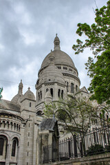 Fototapeta na wymiar The Sacre Coeur on Montmartre