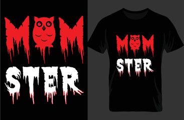 Mom Ster Halloween T-shirt. Gift For Mom. © sadequl