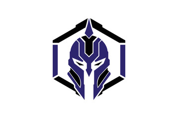 creative spartan helmet logo design