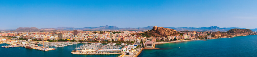 Fototapeta na wymiar Aerial view of Alicante Costa Blanca Spain