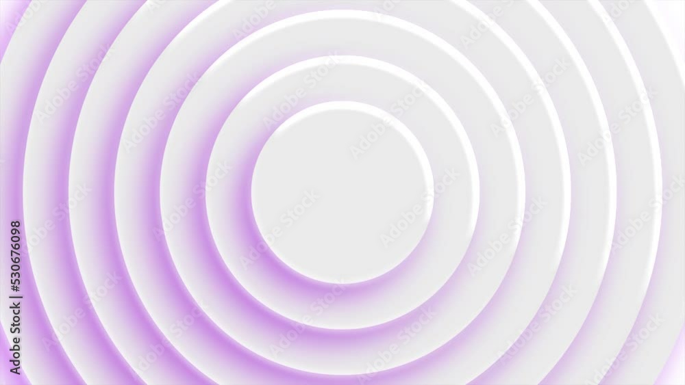 Poster abstract pulsating pink rings background. motion. concentric circles spreading all over the screen.