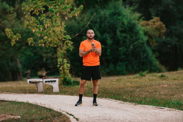 Athlete resting after a strenuous morning run