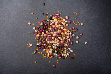 Mix of different legumes for healthy nutrition
