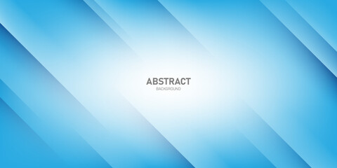 Modern Abstract Background with Diagonal Lines Blue White Gradient Color