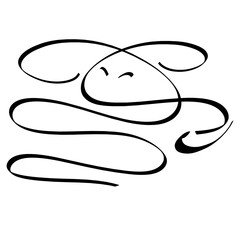 creative image of a hare practicing martial arts, black symbol © YuliaRafael Nazaryan