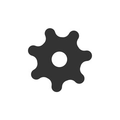 Gear set icon. Cogwheel collection logo. Wheel symbol, setting sign in png flat style.