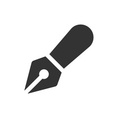 Paintbrush, pen, pencil icon. Office tool silhouette symbol in png flat style.
