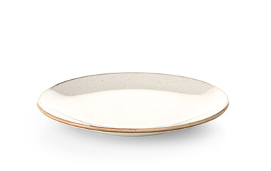 Clean plate on white background