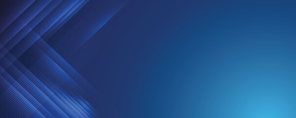 Obraz premium Abstract modern blue background with bright elements, parallel lines and geometric shape in vector illustration. 