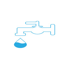 water faucet icon vector illustration image