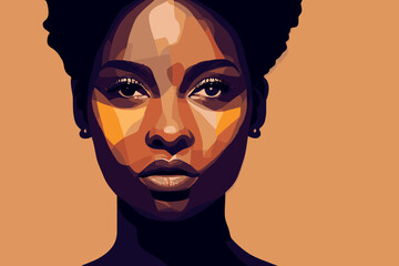 Beauty woman tolerance of different races of people