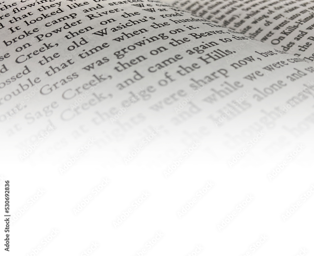 Fototapete blurred reading page book light literature text cozy relaxing learning words background pages backdr
