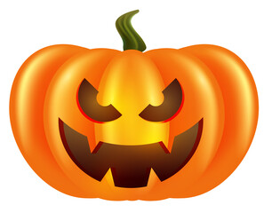 halloween scary pumpkin on a png background 03