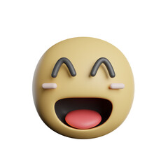 Fototapeta premium Emoticon Laugh Face