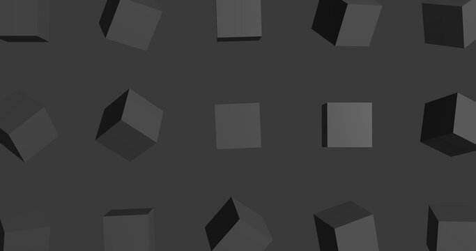 Render with simple background with gray cubes