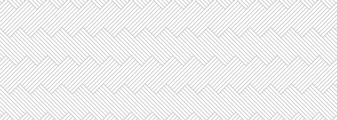 Abstract geometric pattern with stripes, lines. Seamless vector background. White and grey ornament. Simple lattice graphic design.	