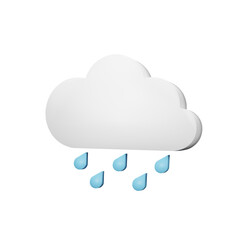 cloud and rain weather icon