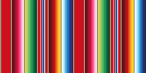 Blanket stripes seamless vector pattern. Ethnic mexican pattern