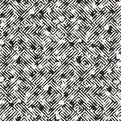 Monochrome Wood Grain Textured Labyrinth Pattern