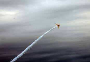 Jet flying at air show