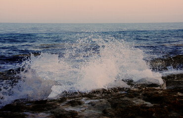 waves and rocks