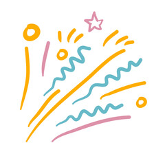 Paper confetti party decoration