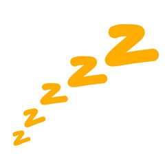 Sleeping illustration zzzz letter