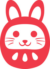卯年の年賀状のスタンプ