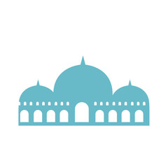 mosque with high minaret illustration
