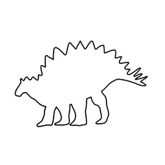 ancient animal dinosaur silhouette