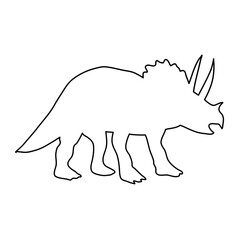 ancient animal dinosaur silhouette