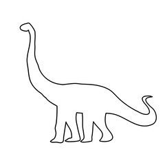 ancient animal dinosaur silhouette