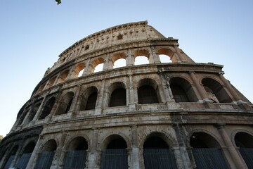 Fototapeta premium Colosseum Sky Building Symmetry Wonders of the world Facade
