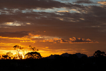 Gold Sunset in Northern Territory Australia