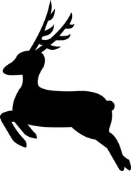 reindeer silhouette illustration (png)