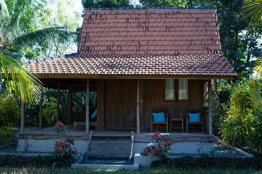 tropical indonesian galak wooden house 