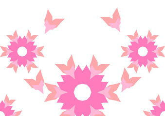 Fototapeta na wymiar 桜の花をイメージしたデザイン０１　カードなどに