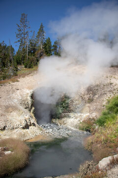 Dragons Den In Yellowstone National Park