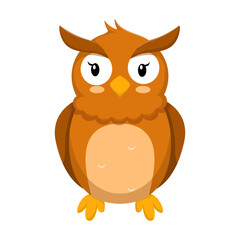 Cute Owl Design Character Illustration