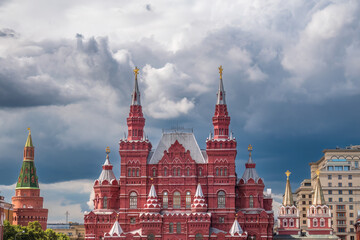 Fototapeta premium State historical museum on the Red Square in Moscow, Russia