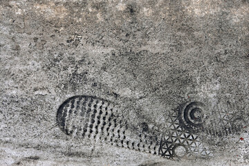 footprint on the sand