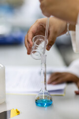 Scientist working and product creation experiment in the laboratory.