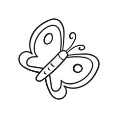 flying butterfly doodle