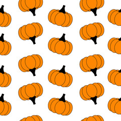 Happy Halloween or pumpkin print pattern seamless. Pumpkin abstract for printing, cutting, and crafts Ideal for mugs, stickers, stencils, web, cover. wall stickers, home decorate and more.