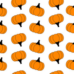 Happy Halloween or pumpkin print pattern seamless. Pumpkin abstract for printing, cutting, and crafts Ideal for mugs, stickers, stencils, web, cover. wall stickers, home decorate and more.