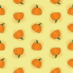 Happy Halloween or pumpkin print pattern seamless. Pumpkin abstract for printing, cutting, and crafts Ideal for mugs, stickers, stencils, web, cover. wall stickers, home decorate and more.