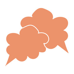 conversation speech bubble doodle