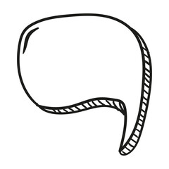 conversation speech bubble doodle